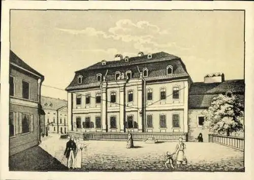 Set von 12 Ak im Umschlag, Weimar, Goethe, Schiller