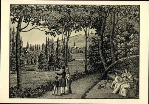 Set von 12 Ak im Umschlag, Weimar, Goethe, Schiller