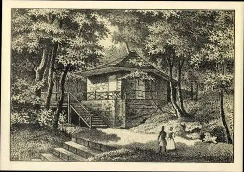 Set von 12 Ak im Umschlag, Weimar, Goethe, Schiller