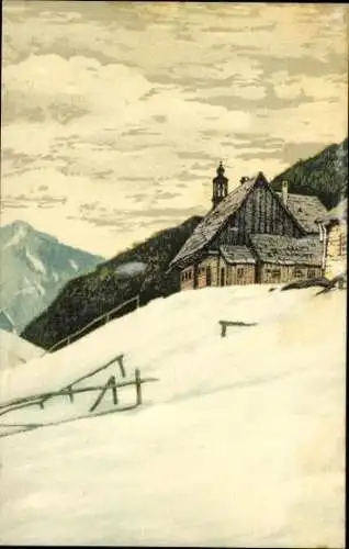 Set von 10 Ak im Umschlag, Friedrich Iwan, Riesengebirge Serie 2