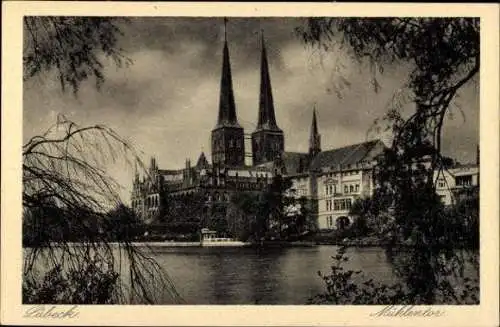 Set von 12 Ak im Umschlag, Lübeck, diverse Ansichten
