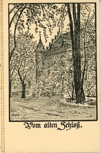 Kleiner Führer durch Meiningen mit 12 Künstler Ak von Georg Litte