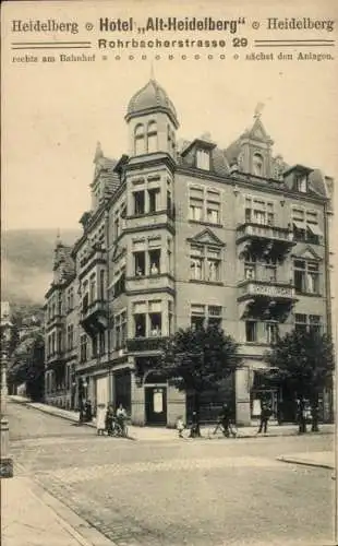 Ak Heidelberg am Neckar, Hotel und Pension Alt Heidelberg, Rohrbacher Straße 29, Strassenansicht