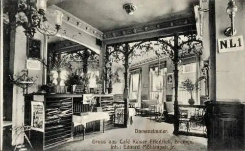 Ak Hansestadt Bremen, Café Kaiser Friedrich, Inh. Eduard Möhlenpah jr.