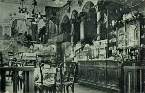Ak Flensburg in Schleswig Holstein, Cafe Blücher