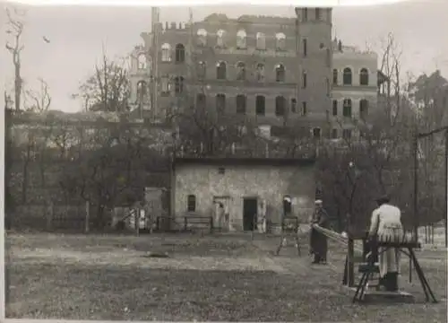 Original Foto Berlin Steglitz, Rothenburgstraße, Blindenanstalt, Blindenschule, um 1946