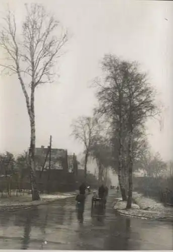 Original Foto Falkensee, Gutshaus Segefeld, Straßenpartie, um 1946