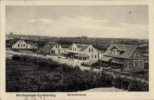 Ak Nordseebad Spiekeroog in Ostfriesland, Strandstraße