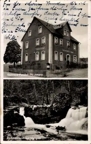 Ak Mermuth im Hunsrück, Gasthaus Pension Ph. Johann, Ehrbachklamm