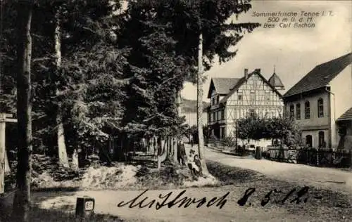 Ak Tenne Reichenbach Waldems im Taunus, Ortspartie, Sommerfrische