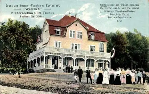 Ak Niederseelbach Niedernhausen Rheingau Taunus Kreis, Restaurant Waldlieb
