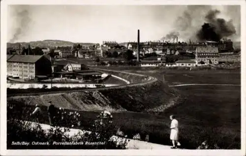 Ak Selb im Fichtelgebirge Oberfranken, Porzellanfabrik Rosenthal