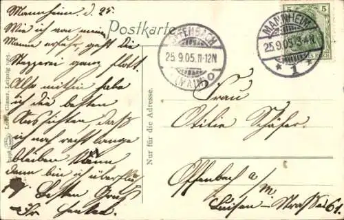 Ak Mannheim in Baden, Kaiserring