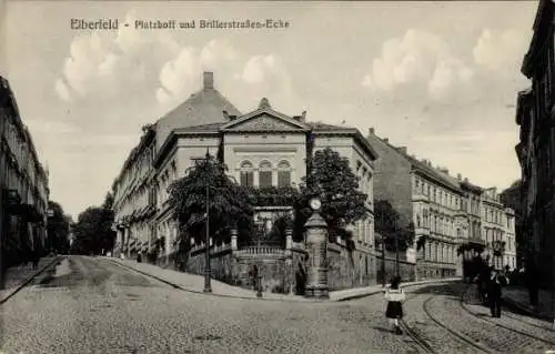 Ak Elberfeld Wuppertal, Platzhoff, Brillerstraße