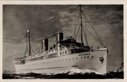 Ak Norddeutscher Lloyd Bremen, D. Roland auf hoher See