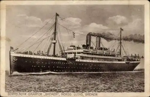 Ak Dampfer Bremen, Norddeutscher Lloyd Breme NDL