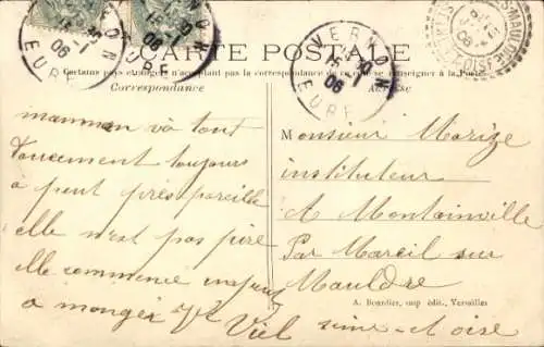 CPA Chasse à courre, Poste forestier de Saint-Arnould