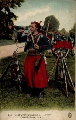 CPA Armee francaise, Zouaves, Caporal-Clairon