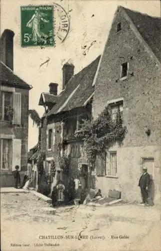 Ak Chatillon sur Loire Loiret, Rue Gelée