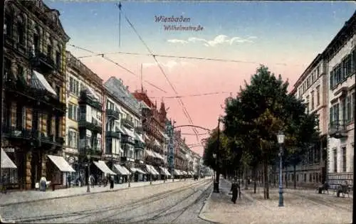 Ak Wiesbaden in Hessen, Wilhelmstraße