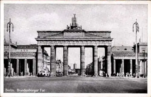 Ak Berlin Mitte, Brandenburger Tor