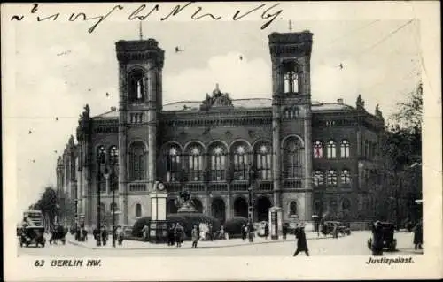 Ak Berlin Tiergarten Moabit, Kriminalgericht, Justizpalast