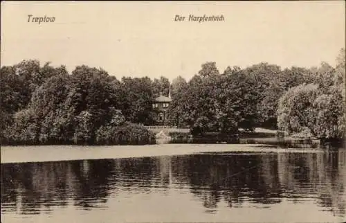 Ak Berlin Treptow,  Der Karpfenteich