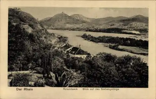 Ak Rolandseck Remagen am Rhein,  Blick auf das Siebengebirge.