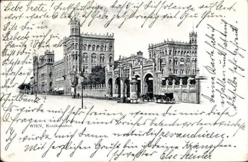 Ak Wien 2 Leopoldstadt, Nordbahnhof