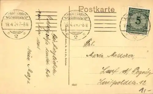 Ak Aschaffenburg in Unterfranken, Schloss