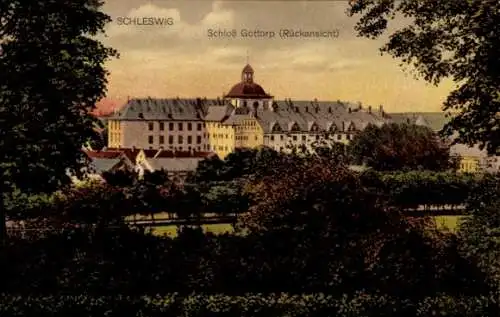 Ak Schleswig in Schleswig Holstein, Schloss Gottorp, Rückansicht