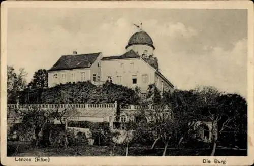Ak Lenzen an der Elbe Prignitz, Die Burg Lenzen (Elbe)