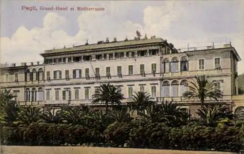 Ak Pegli Genova Genua Ligurien, Grand Hotel