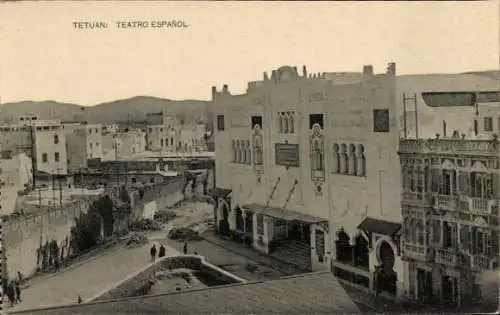 Ak Tetuan Tétouan Marokko, Teatro Espanol