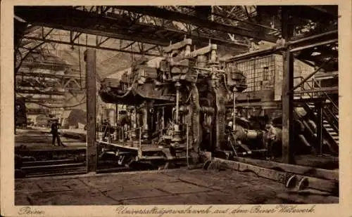 Ak Peine in Niedersachsen, Universalträgerwalzwerk, industrielle Maschinen, historische Technik