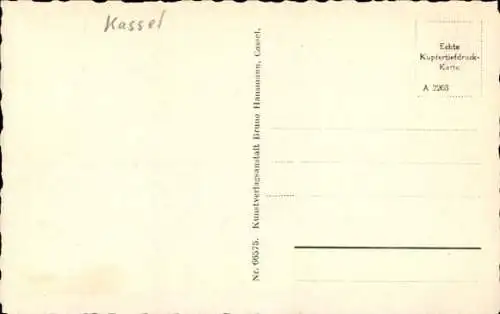 Ak Kassel in Hessen, Alt Cassel, Basiggasse, alte Häuser, gepflasterte Straße