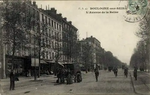 CPA Boulogne sur Seine Hauts de Seine, Avenue de la Reine