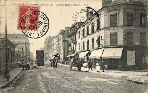CPA Moulineaux Seine Maritime, Rue Ernest Renan
