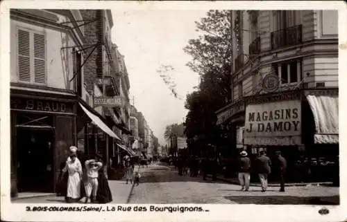 CPA Bois Colombes Hauts de Seine, La Rue des Bourguignons