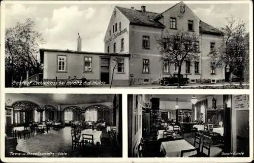 Ak Zschadraß Colditz in Sachsen, Gasthof Zschadrass, Bes. A. Sinkewitz, Tanzdiele, Gasträume