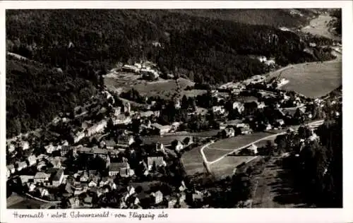 Ak Bad Herrenalb württ. Schwarzwald, Fliegeraufnahme