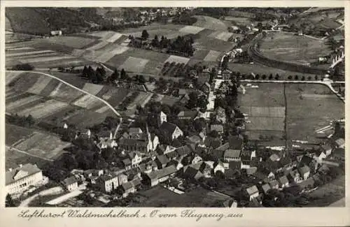 Ak Waldmichelbach Wald Michelbach im Odenwald Hessen, Fliegeraufnahme