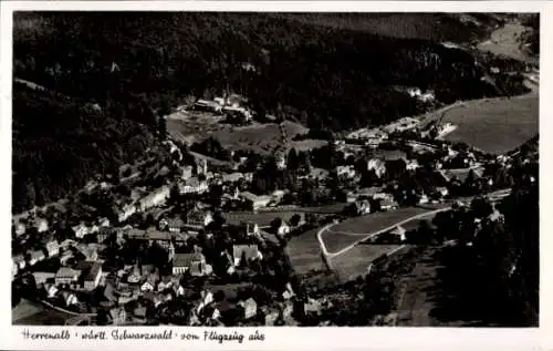 Ak Bad Herrenalb württ. Schwarzwald, Fliegeraufnahme