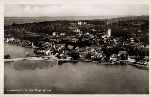 Ak Immenstaad am Bodensee, Fliegeraufnahme
