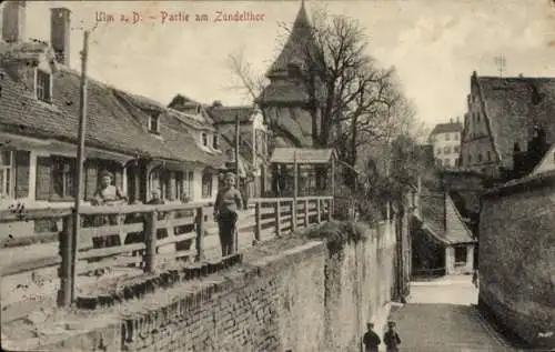 Ak Ulm an der Donau, am Zundeltor