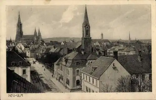 Ak Gerlenhofen Neu-Ulm in Schwaben, Panoramaansicht  Kirchen, Gebäude, Stadtansicht