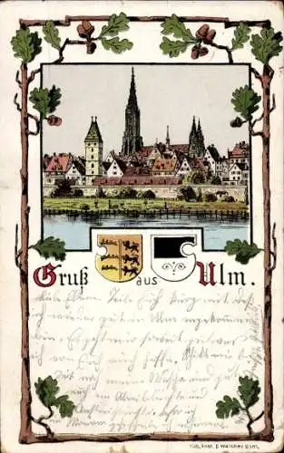 Wappen Litho Ulm an der Donau, Teilansicht