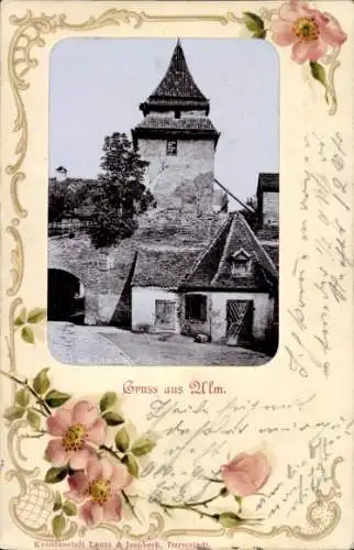 Passepartout Ak Ulm an der Donau, Zundeltor