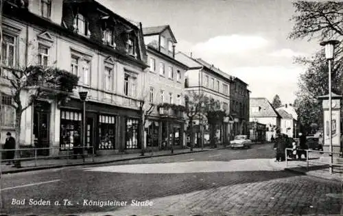 Ak Bad Soden am Taunus Hessen, Königsteiner Straße