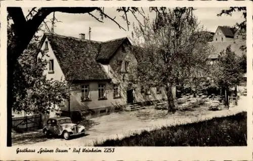 Ak Buchklingen Birkenau im Odenwald, Gasthaus Grüner Baum